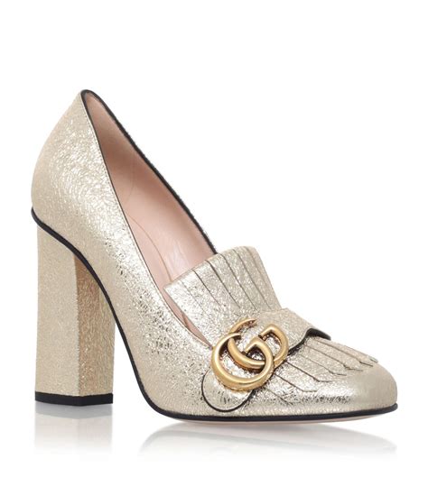 gucci marmont metallic shoes|gucci marmont second hand.